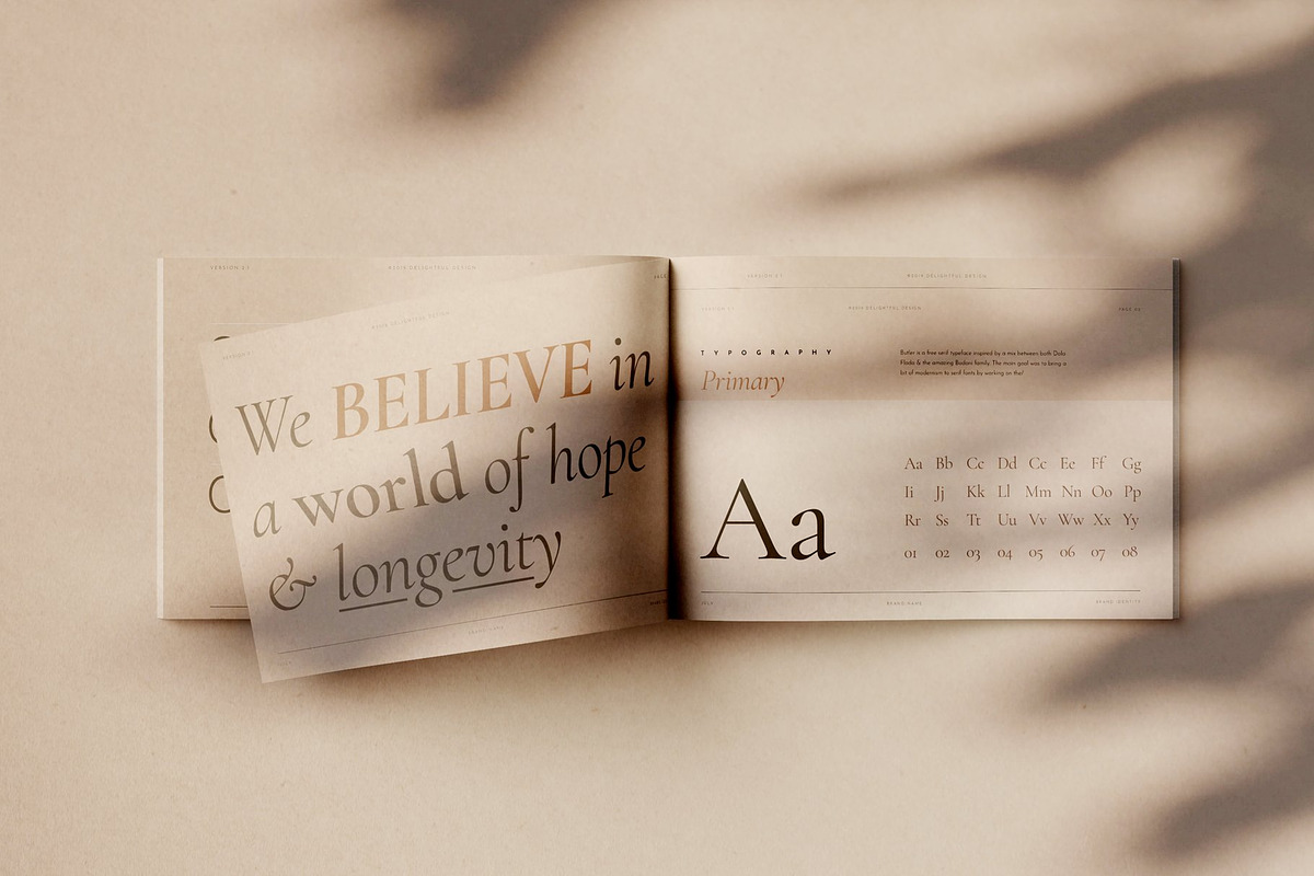 Elegant Brand Style Guide Template, a Presentation Template by Delightful Design (Photo 10 of 13)