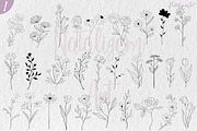 100 Flowers Procreate Stamps, a Brush Add-On by NataliArt (Thumbnail 2 of 5)