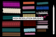 20 Ribbons brushes Procreate, a Brush Add-On by Graphics Resources (Thumbnail 2 of 6)