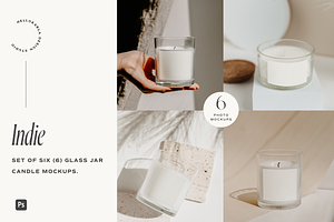 Candle Jar Mockups - Indie