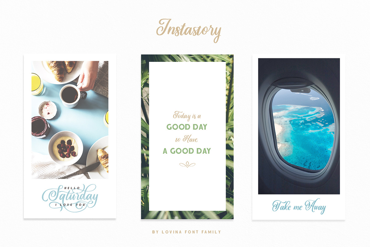 Lovina Fonts Family preview 2