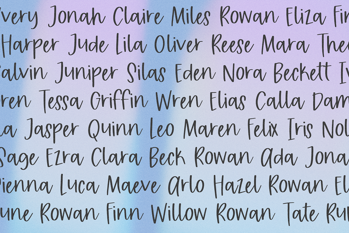 Bluebell Dreams Script, a Handwritten Font by Beck McCormick (Photo 9 of 10)
