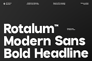 GC Rotalum - Modern Bold Sans, a Sans Serif Font by Glyphonic (Thumbnail 1 of 15)