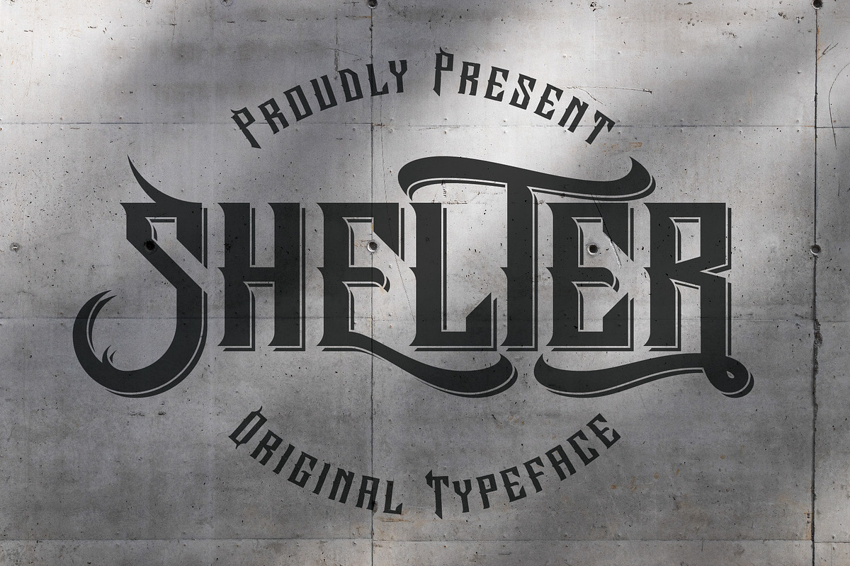 Shelter Vintage Label Font, a Serif Font by JumboDesign (Photo 1 of 6)