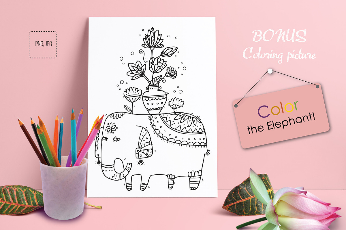 Big Indian Bundle - 145 objects, an Illustration by Zooza Art (Photo 16 of 24)