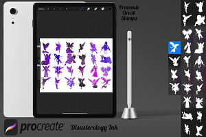 Fairy Silhouette Set 1 Procreate