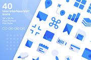 40 Interface Vol 1 - Flat, an Emoji Icon by Kmg Design (Thumbnail 1 of 2)