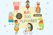 Kids Zoo Alphabet with cute animals!, an Object Graphic by Lana Samokhina (Thumbnail 1 of 7)