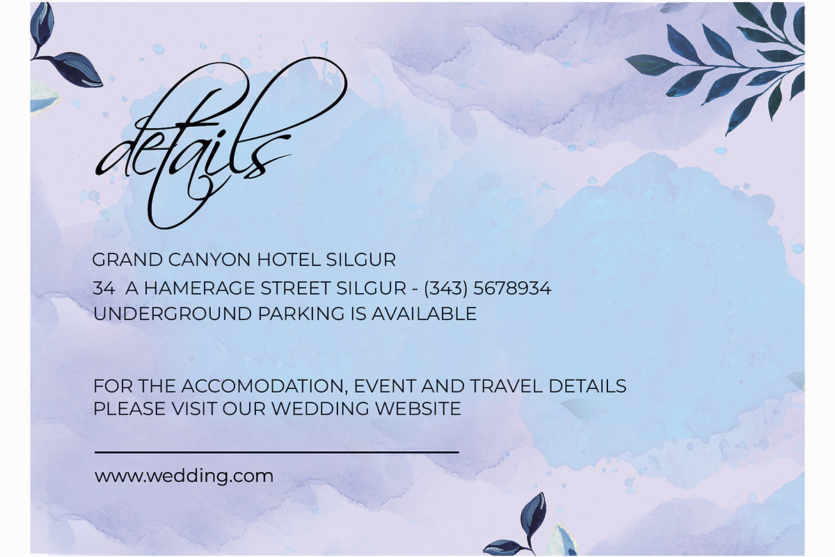 Wedding Invitation template pack, an Invitation Template by kamalrawat_gd (Photo 3 of 5)