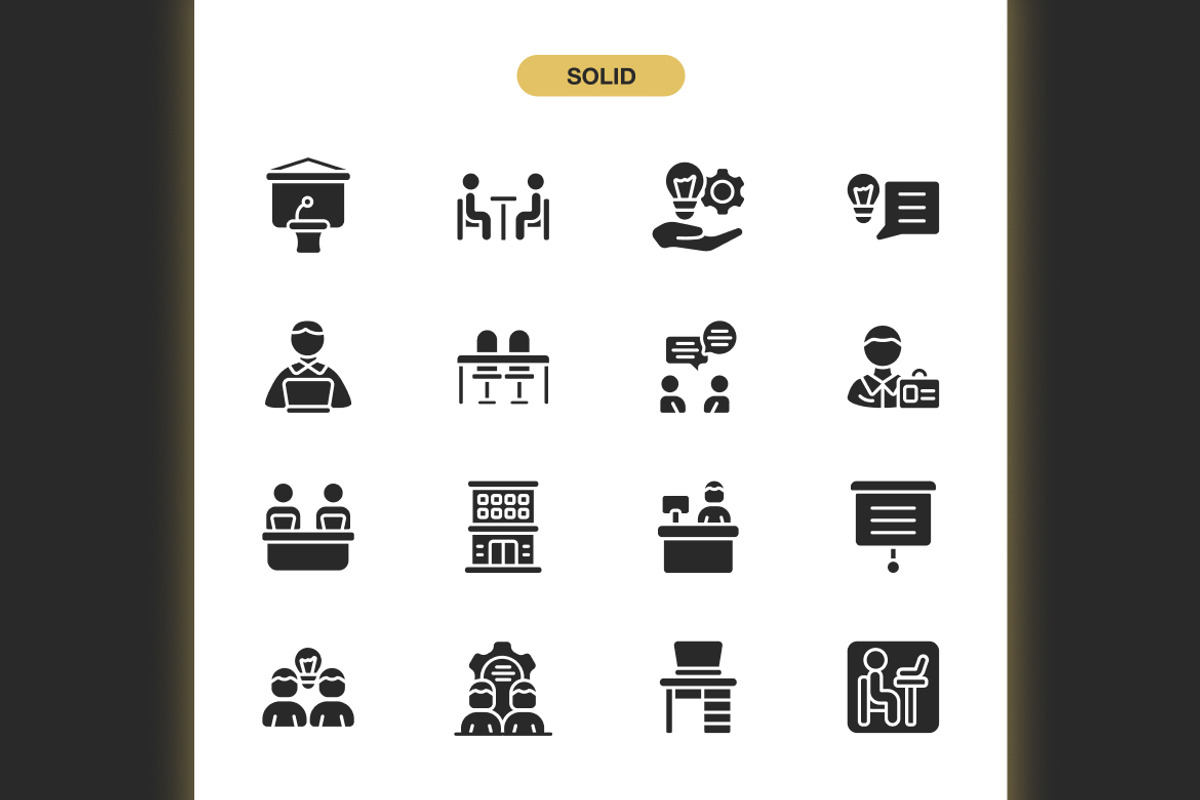 Coworking Center Icons, an Icon by Spacepixel Creative (Photo 3 of 3)