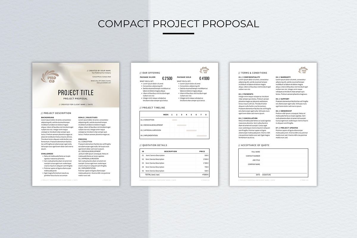 Project Proposal Canva Template preview 3