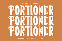 Portioner Holiday Display Typeface