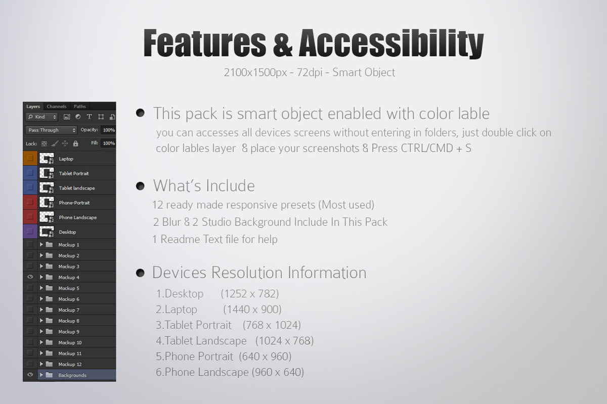 12 Responsive Web Mockups (50% OFF), an iPhone Mockup by Graphicon (Photo 3 of 3)