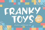 Franky Toys Playful Handbrushed Font, a Script Font by Balpirick Studio (Thumbnail 1 of 7)