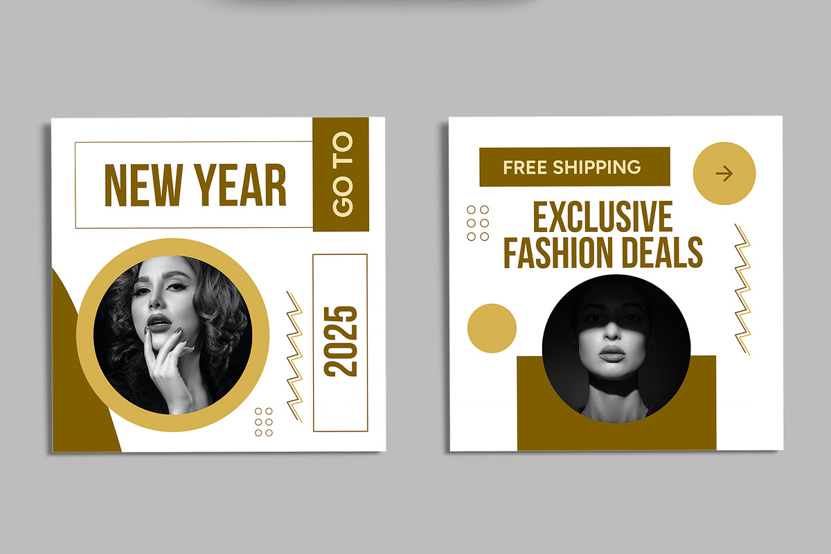 New Year Fashion Social Media Post, a Social Media Template by ContestDesign (Photo 4 of 6)