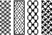 Black Geometric Pattern Panel Set, an Object Graphic by Designer_Momina (Thumbnail 8 of 13)