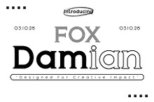 Fox Damian: 5 Font Styles
