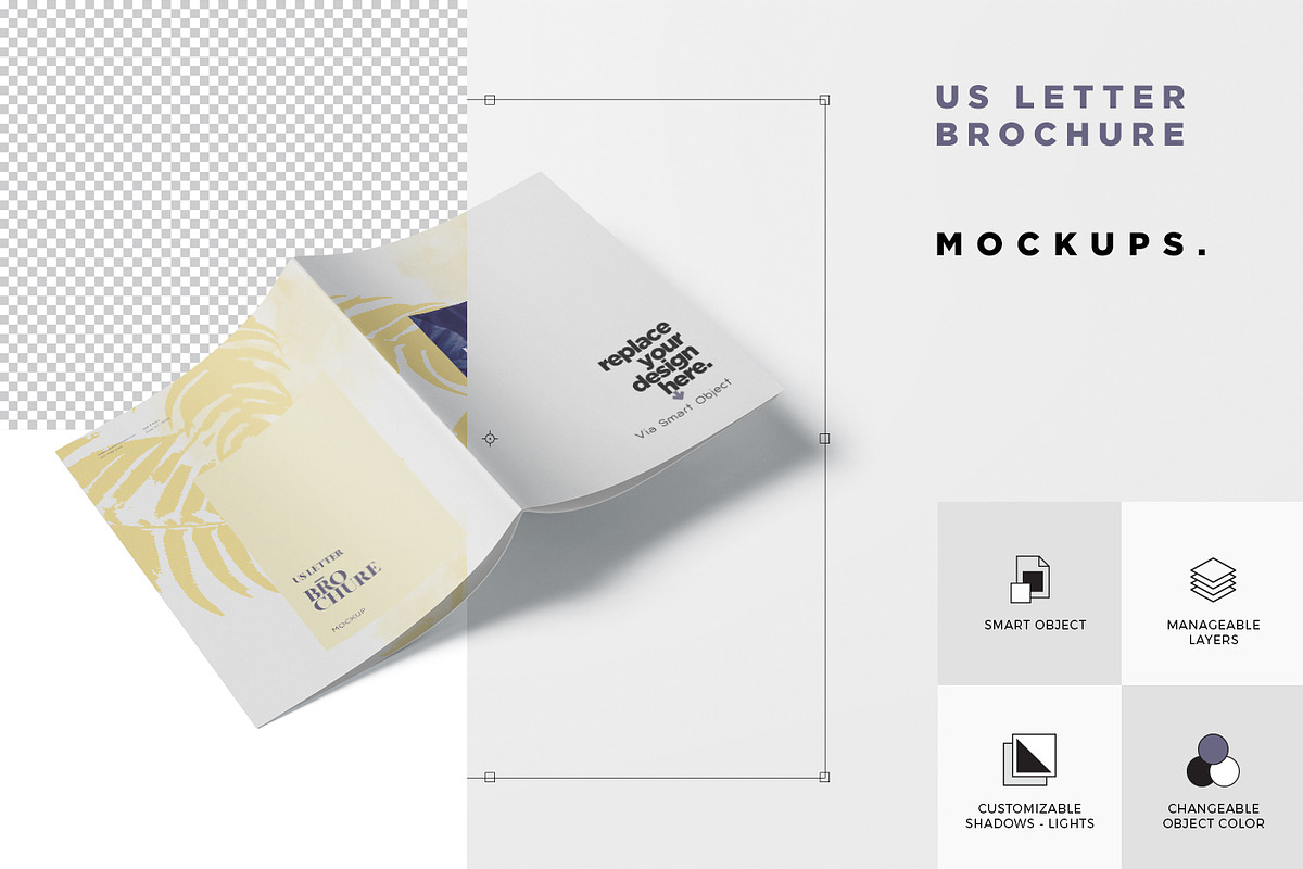 US Letter Brochure -Magazine Mock up, a Books & Magazine Mockup by ...