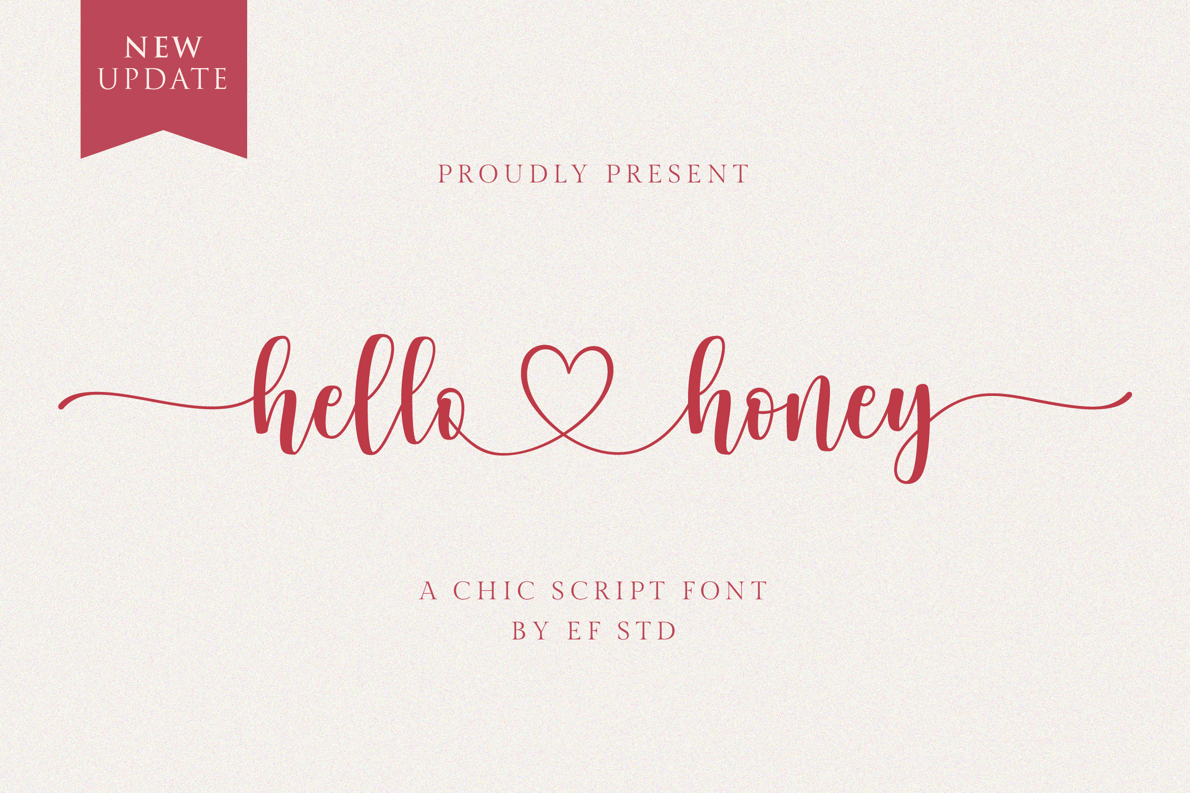 Hello Honey - A Chic Script Font by Ef Studio | Creative Market