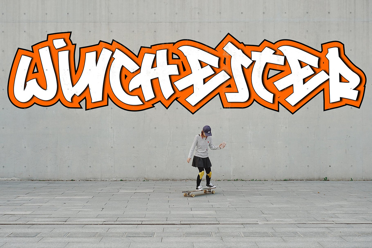Locked Monster - Graffiti Font, a Blackletter Font by asfgraphics (Photo 6 of 6)