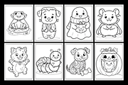 Creepy Cute Bold & Easy Coloring, a Seasonal Illustration by Design Station (Thumbnail 2 of 3)