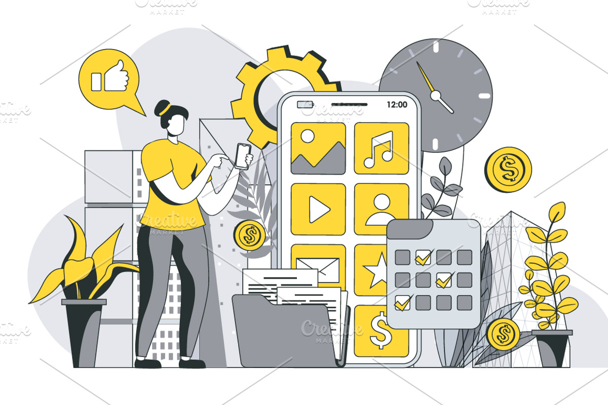 Business Outline Illustrations, a Templates & Theme by alexdndz (Photo 35 of 52)