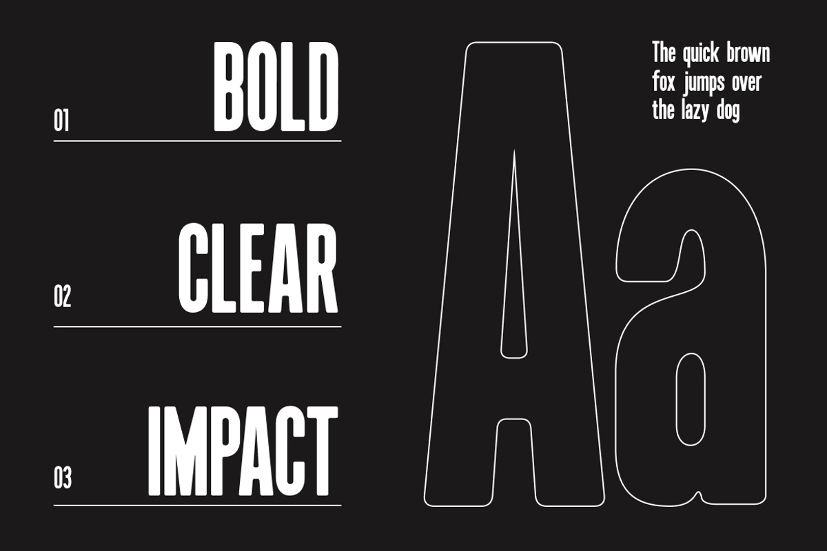 Brightform Bold Condensed Sans Font, a Sans Serif Font by Rasio Studio (Photo 3 of 8)