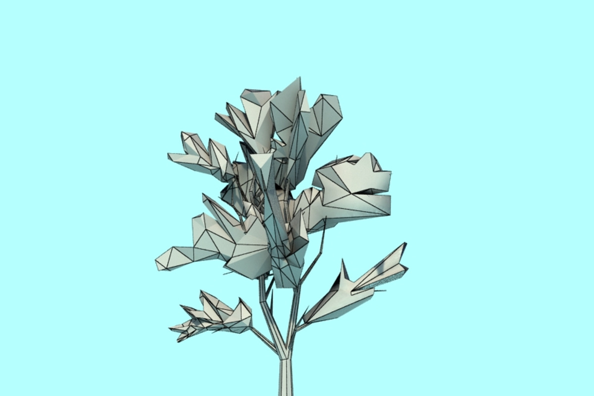 Beautiful Low Poly Tree 02, a Scene 3D Model by Tedi Permana (Photo 3 of 4)