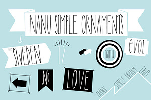 Nanu Simple Ornaments