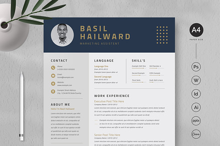 Resume/CV - Jamie | Resume Templates ~ Creative Market