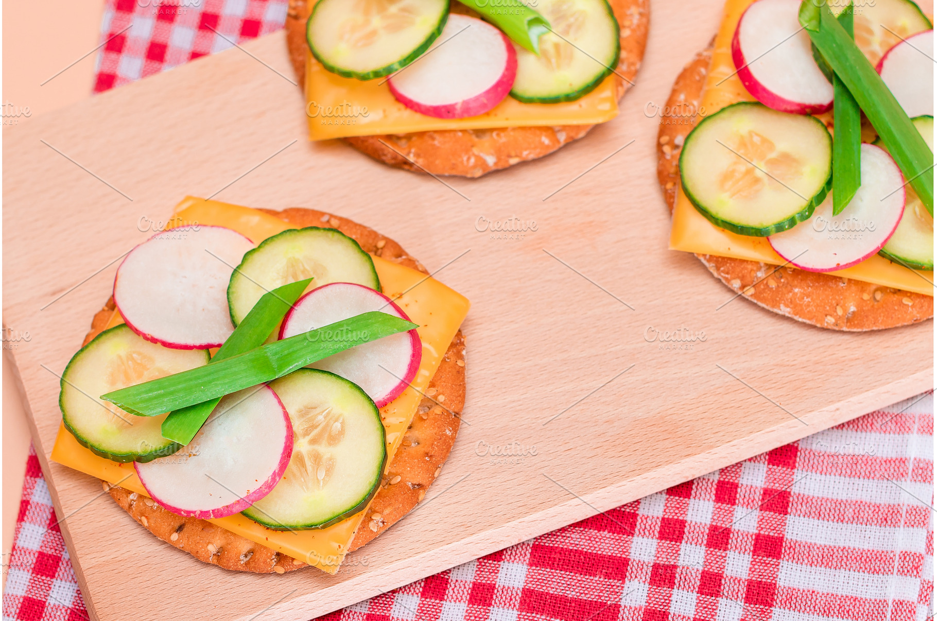 Fresh Cucumber and Radish with Green, a Food & Drink Photo by InfinitumProdux