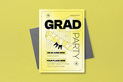 Lime Modern Graduation Invitation, an Invitation Template by graphicook (Thumbnail 3 of 3)