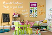 Cute 2018 Dog Wall Calendar Template, a Brochure Template by Pingebat (Thumbnail 3 of 3)