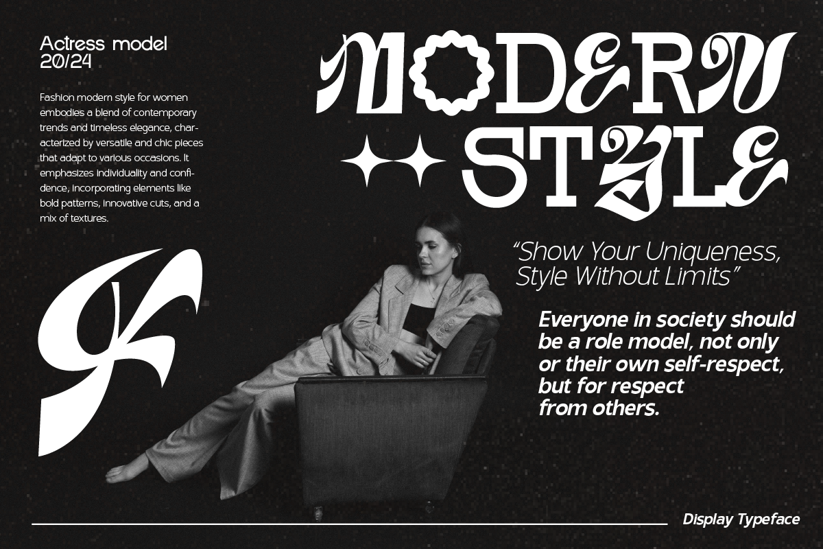 Modern World Experimental Font, a Slab Serif Font by Ronny Studio (Photo 2 of 9)