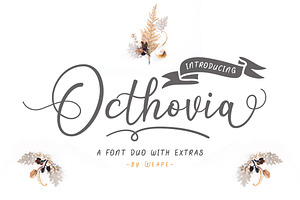 Octhovia Font Duo And Extras