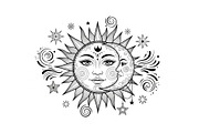 Sun Moon Celestial Mandala Bundle, an Illustration by Gaye Art (Thumbnail 26 of 31)