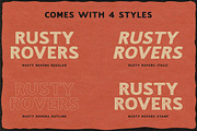 Rusty Rovers - Handdrawn Typeface, a Font by Krakenbox Studio (Thumbnail 2 of 16)