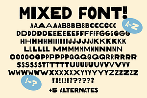 Mixed Font! Handmade! Bold! Texture!