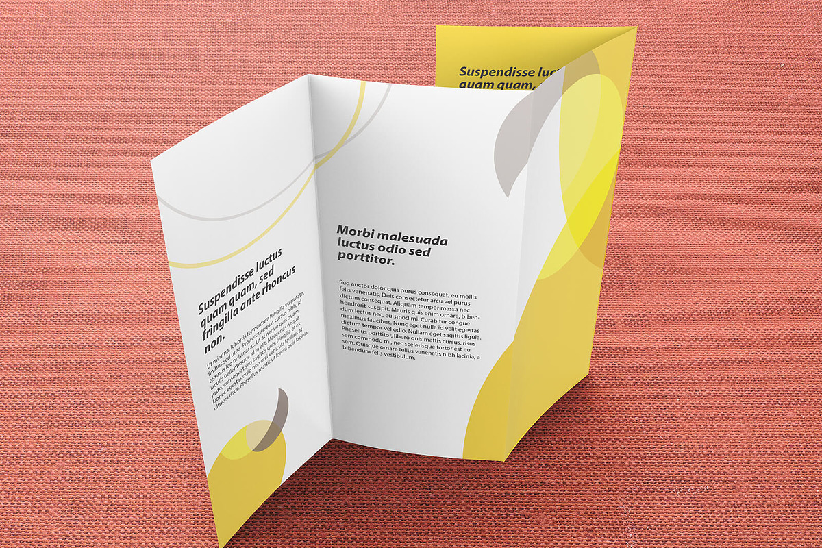 169 Double Parallel Brochure Mockup, a Mockup by Vectogravic Design
