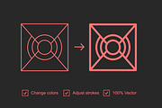 Square Forms Vol 11, an Outline Icon by Tekuni (Thumbnail 2 of 13)