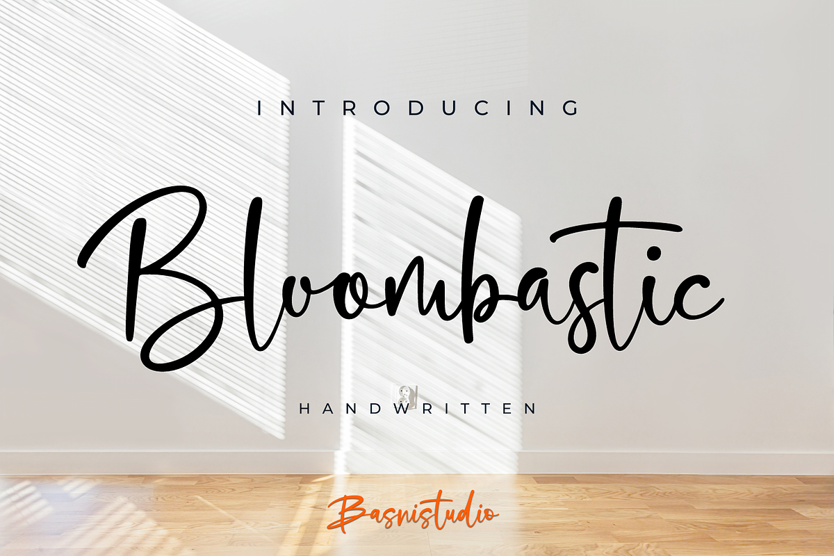 Bloombastic Handwritten Font, a Script Font by Basnistudio (Photo 1 of 11)