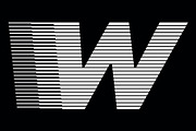 Letter W speed motion lines logo, a Branding & Logo Template by Leksono (Thumbnail 2 of 2)