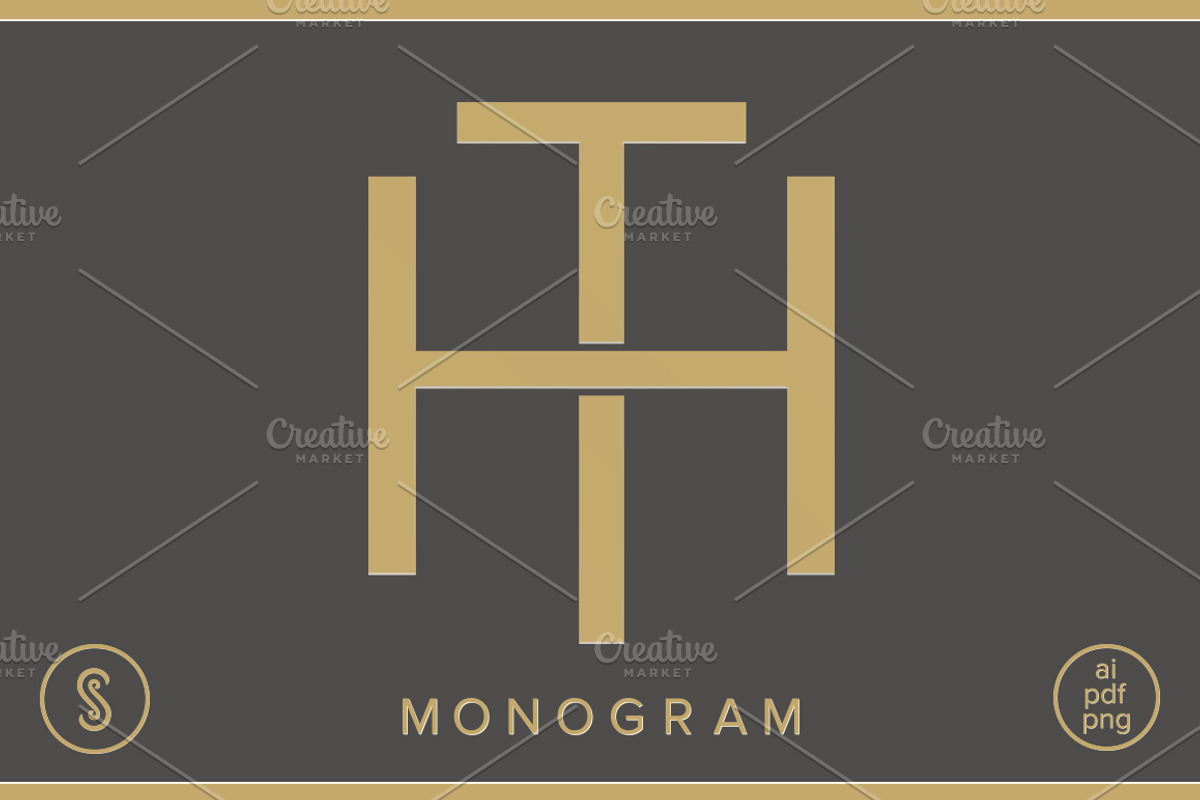 HT Monogram TH Monogram, a Branding & Logo Template by Shuler Studio