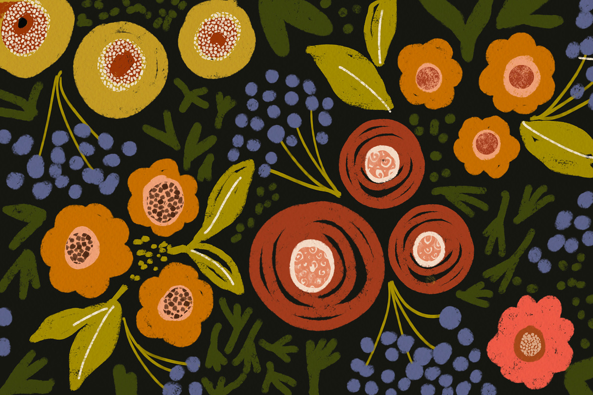 45 Procreate Pattern Brushes, a Brush Add-On by Sweet Fig (Photo 10 of 14)