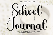 School Journal, a Handwritten Font by InermediaSTUDIO (Thumbnail 1 of 8)