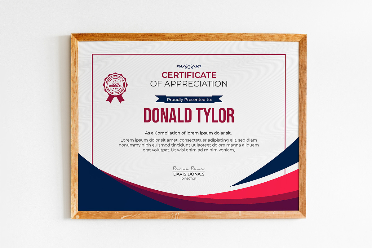 Luxury And Modern Style Certificate, a Stationery Template by MRI STUDIO (Photo 3 of 13)