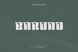 Baruno - Modern Sports Typeface