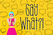 Say What!?, a Serif Font by Kitaleigh (Thumbnail 1 of 3)
