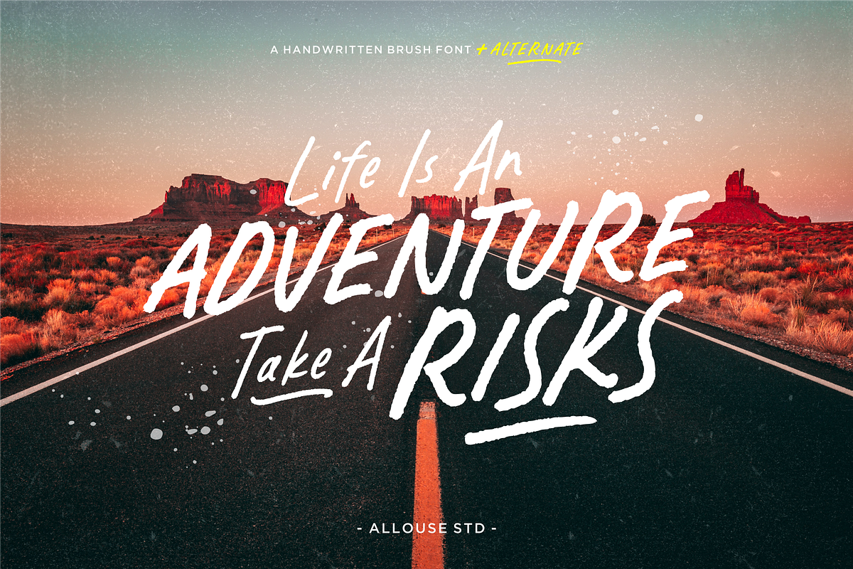 Explorebrush A Handwritten Brush, a Handwritten Font by Allouse Studio (Photo 2 of 10)