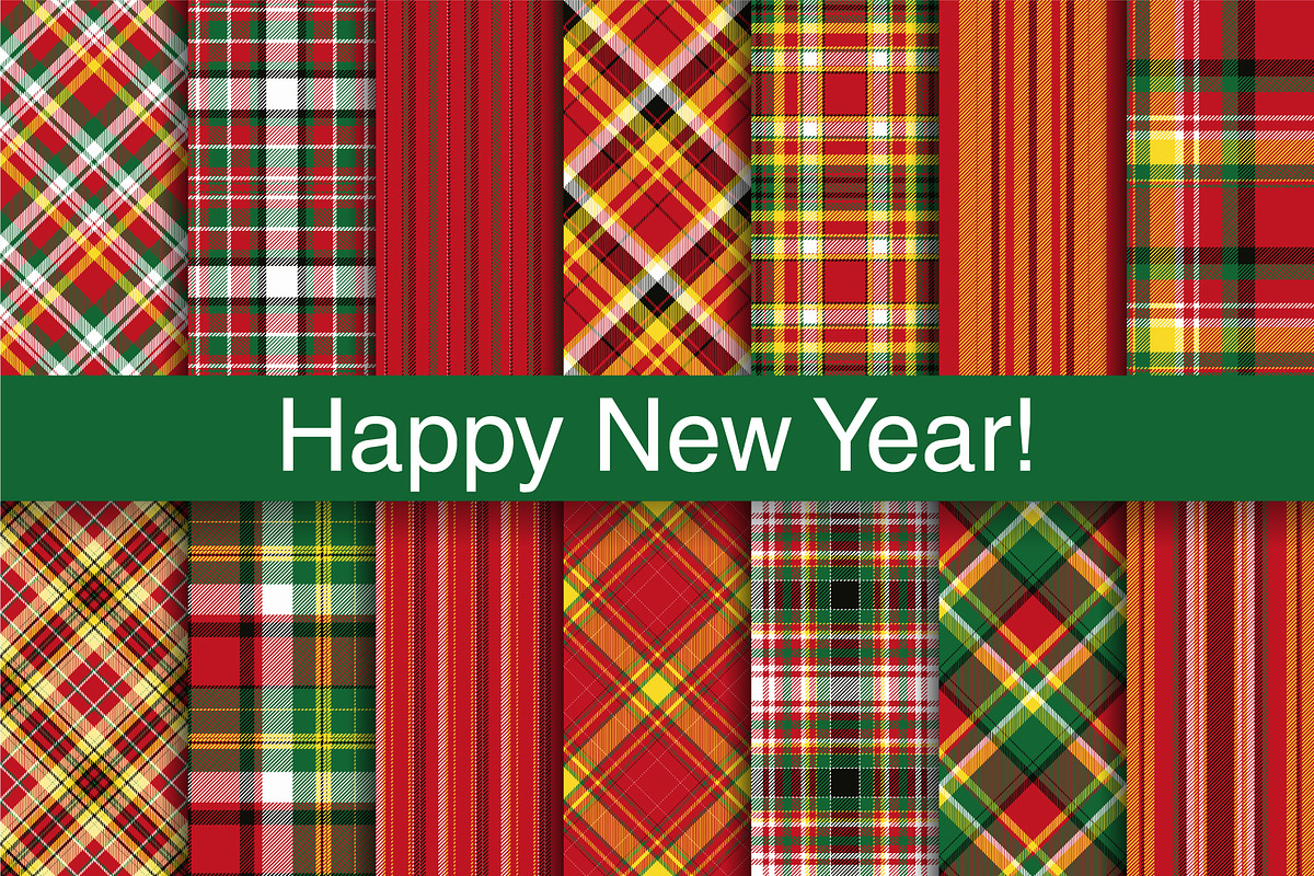 #75 Christmas New Year Plaids, a Pattern Graphic by Plaid4You (Photo 1 of 11)
